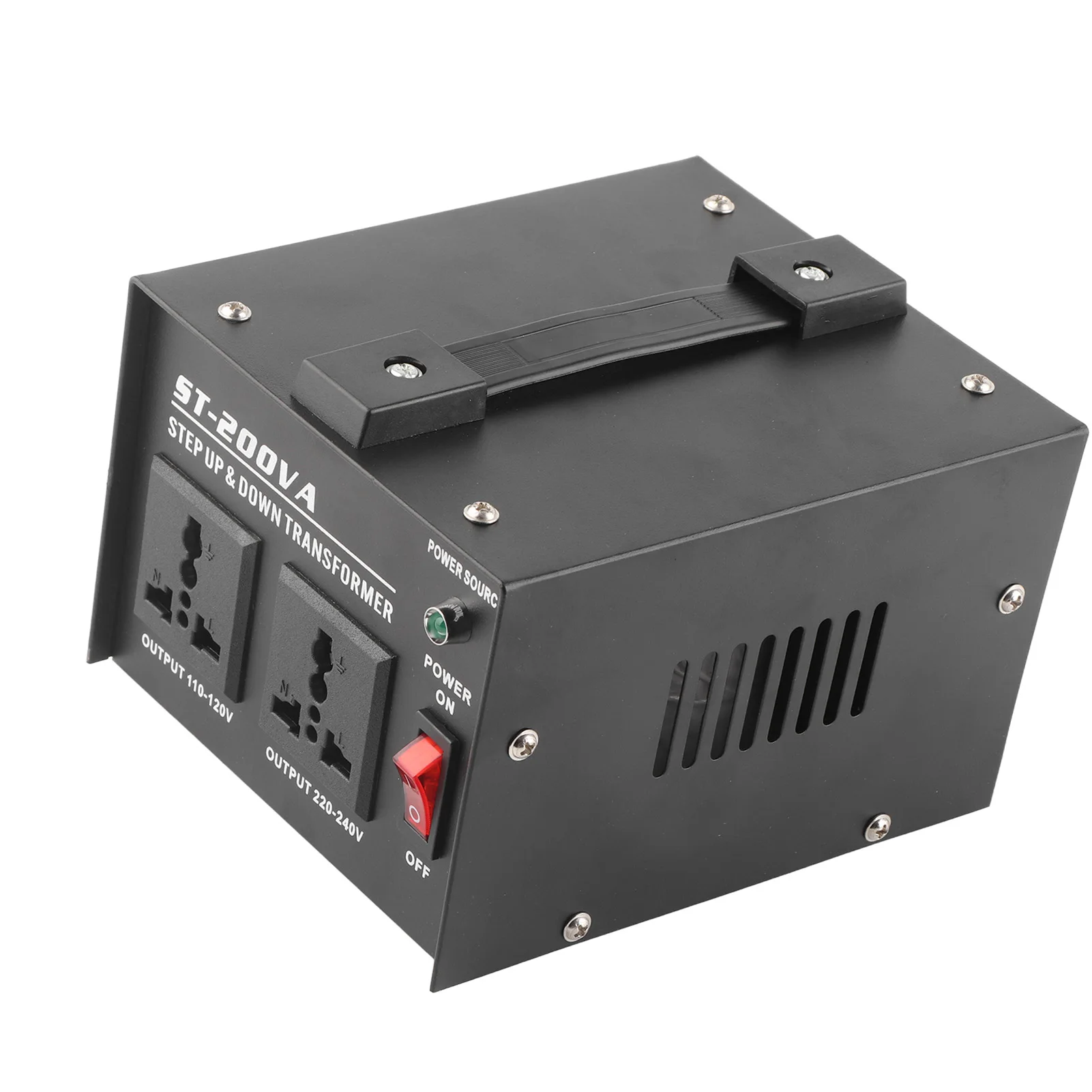 

Преобразователь напряжения 200 Вт с 2 универсальными розетками, трансформатор питания ST-200VA, зарядное устройство для аккумуляторов, преобразователь питания