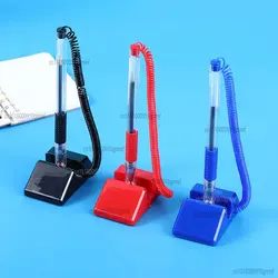 3 pz/set scrivania adesivo Gel penna 0.5mm appiccicoso fisso blu nero rosso inchiostro contatore pubblicità firma penna ufficio scuola di cancelleria