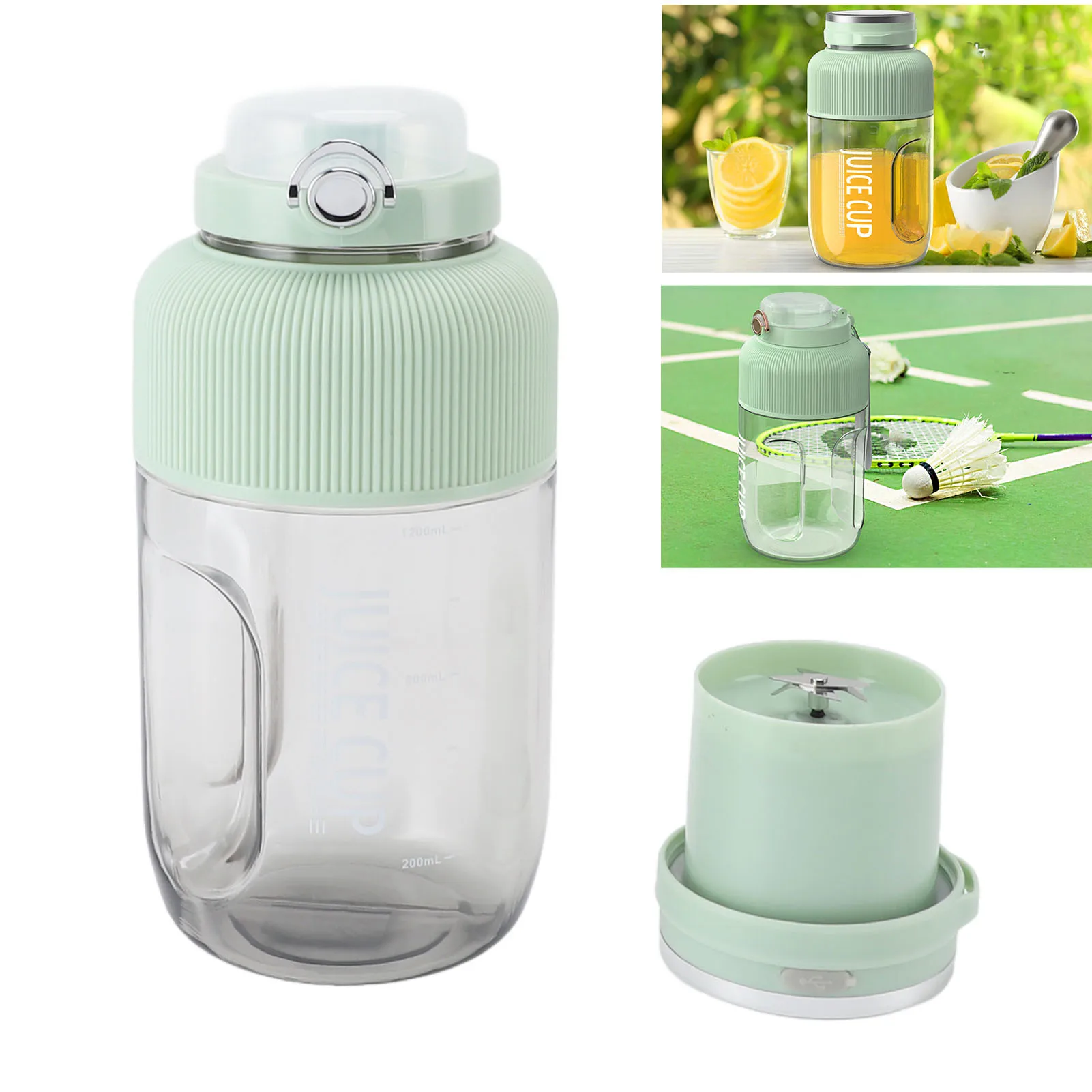 Copo espremedor elétrico com grande capacidade, espremedor sem fio, liquidificador multifuncional, espremedor portátil
