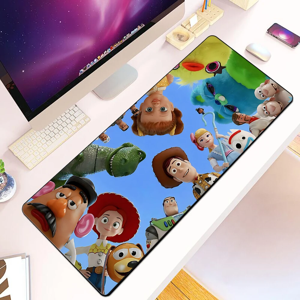 

Cartoon Disney Toy Story Mousepad HD Printing Computer Gamers Locking Edge Non-slip Mouse Pad XXL90x40cm Keyboard PC Desk Pad