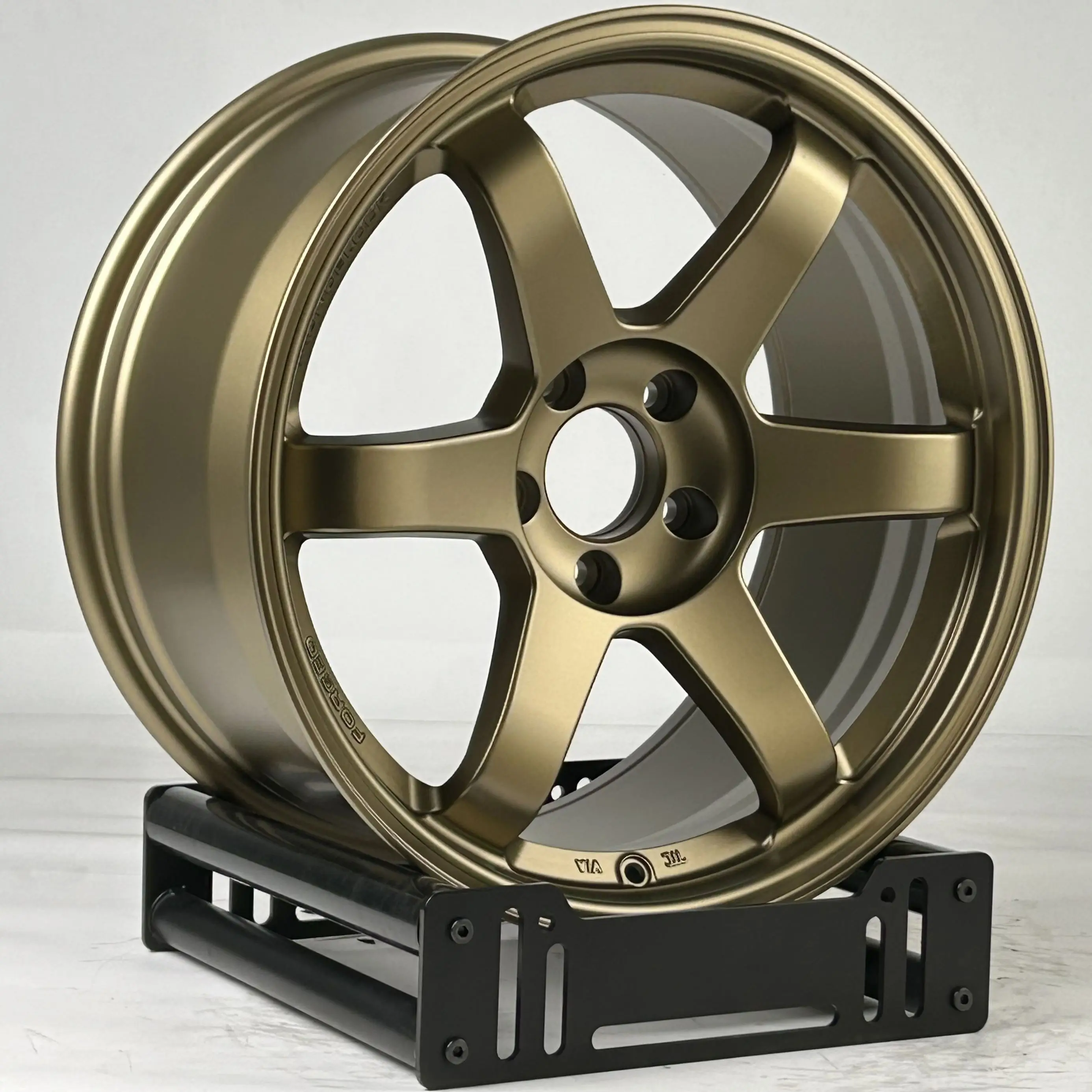 مزورة لسوبارو امبريزا Sti GC8 GD 22B BRZ تويوتا GT86 JDM 5x100 عجلات 17 18 19 بوصة الحافات عجلات سباق سبيكة مخصصة #4