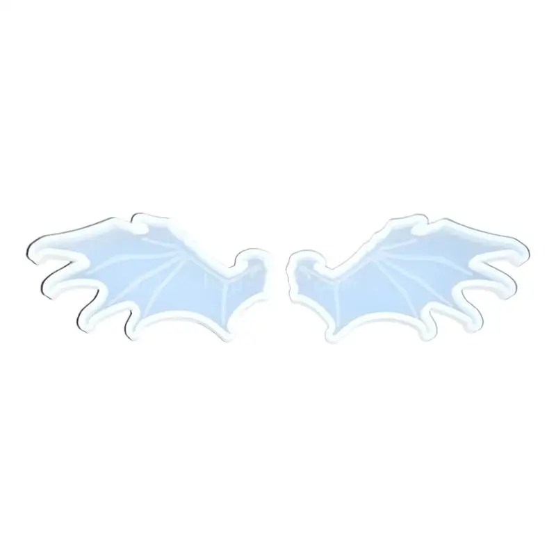 Crystal Epoxy Silicone Angel Devil Wing DIY Mold Epoxy Mirror Resin Mold Halloween Evil Wing for Pendant Jewelry Making