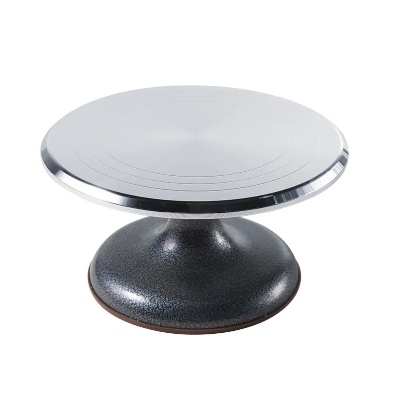 10Inch Pastry Turntable Cake Stand Aluminum Alloy Professional Pastry Rotating Tray and Pastry Accessories Decoration Tool