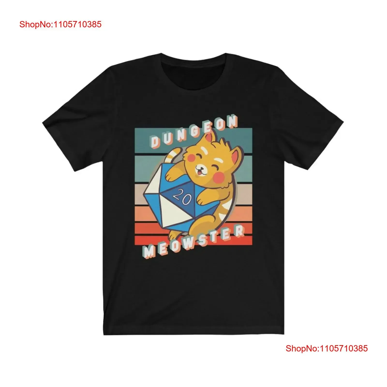 Retro Style Game Meowster T Shirt Rpg Master Tabletop Games Role Playing vintage Washed Comfortable Slightly Casual