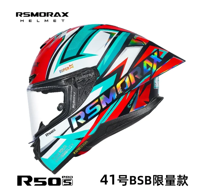 New Arrival Moto Full-face Helmet for Men and Women in All Seasons Big Tail Wing Moto Hundred Flowers Bloom Helmet MOTORAX