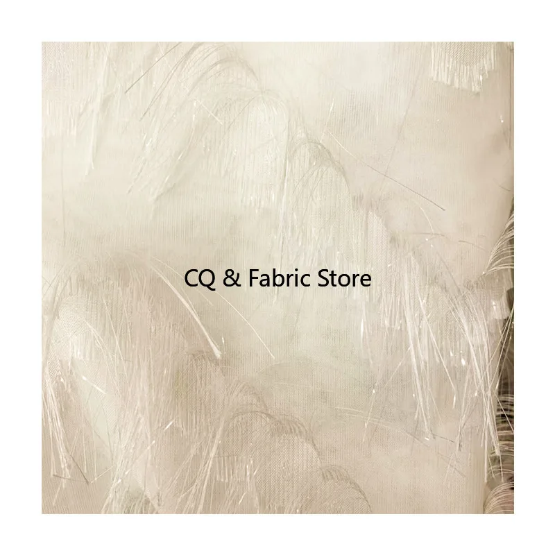 Новая шифоновая стеклянная пряжа, великолепная кисточка, романтическая платье, ткань, весна-лето, женская рубашка, юбка, ткань для шитья своими руками по метрам