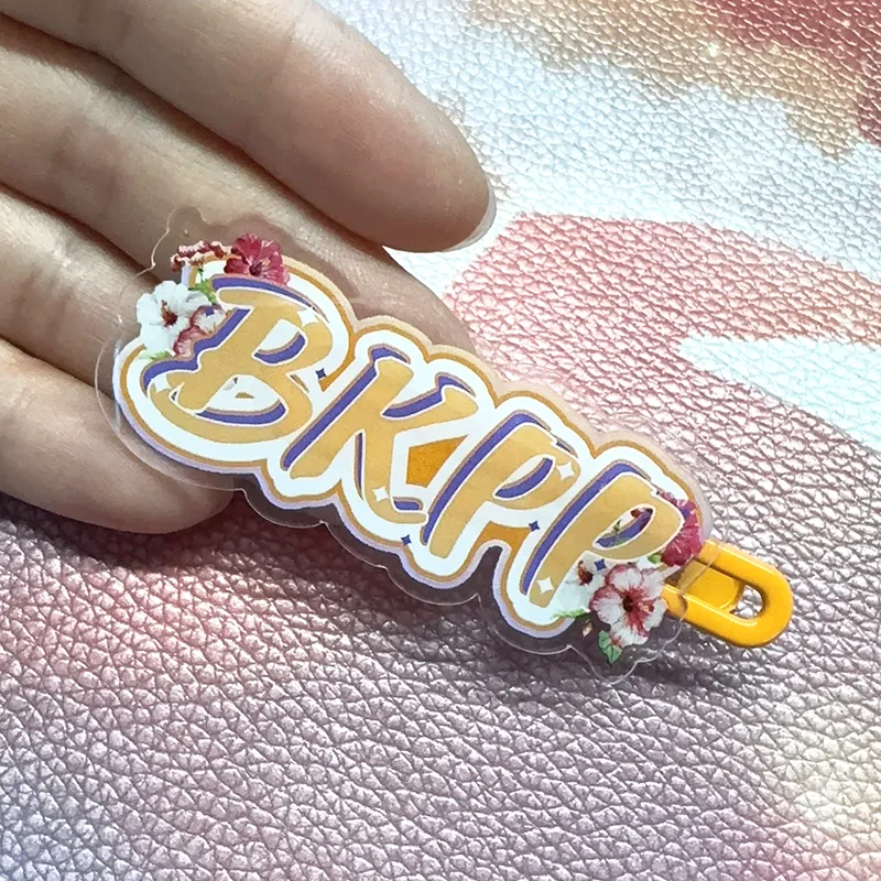 GMMTV ‌ BKPP Cosplay Haarspeld Billkin PP Krit Acryl Haar Clip Hibiscus Bloem Brief Haarspeldjes Hoofddeksels Carnaval Haaraccessoire