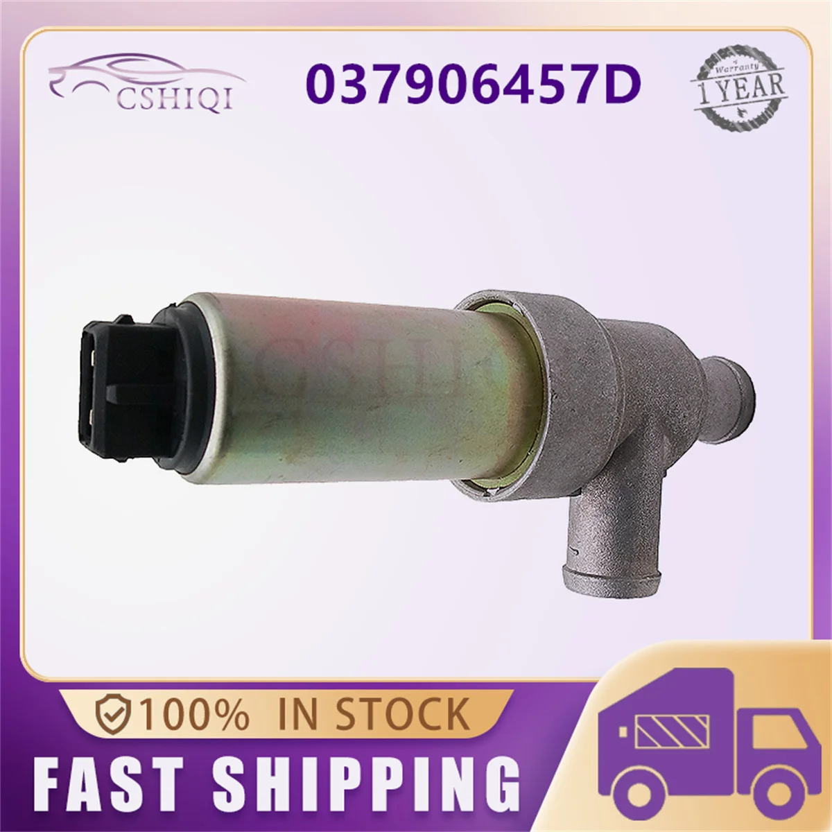 

037906457D Клапан регулировки холостого хода (IACV) для Volkswagen VW Cabriolet Corrado Golf Jetta 1.6L 1.8L 2.0L 1987-1993, автоаксессуары