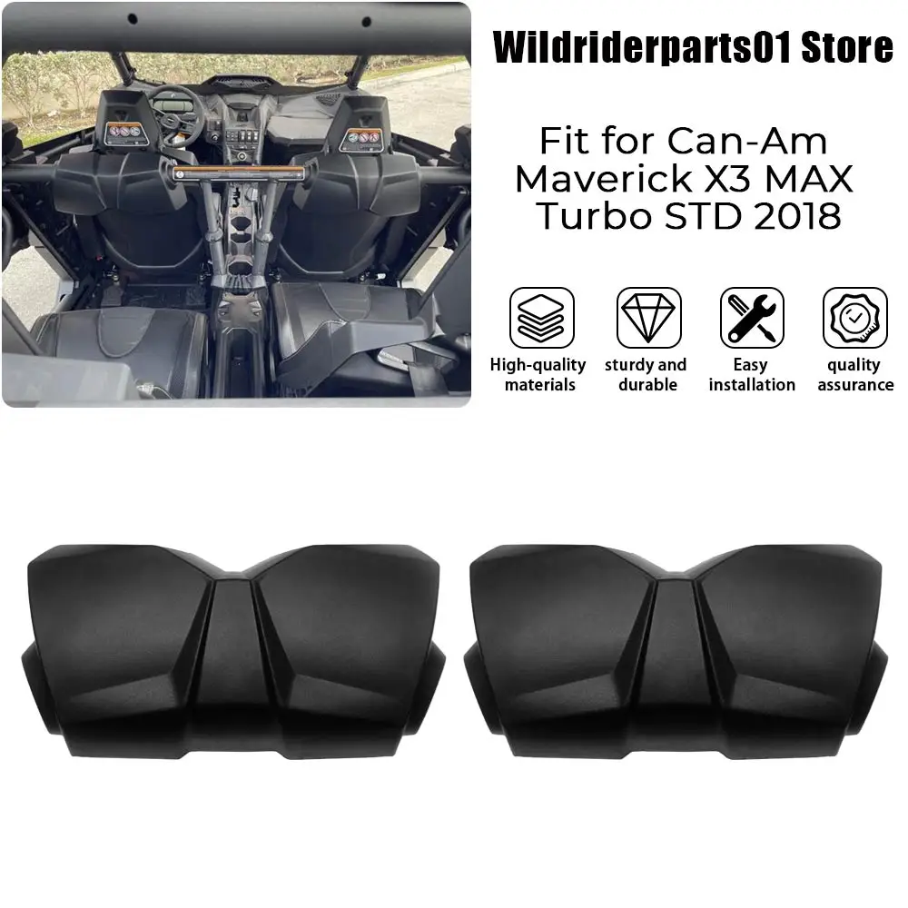 Black 1 Pair Seat Belt Protector Pads For Can-Am Maverick MAX Turbo RR XDS International 2021 2022 2023 2024 2025 2026#707900653