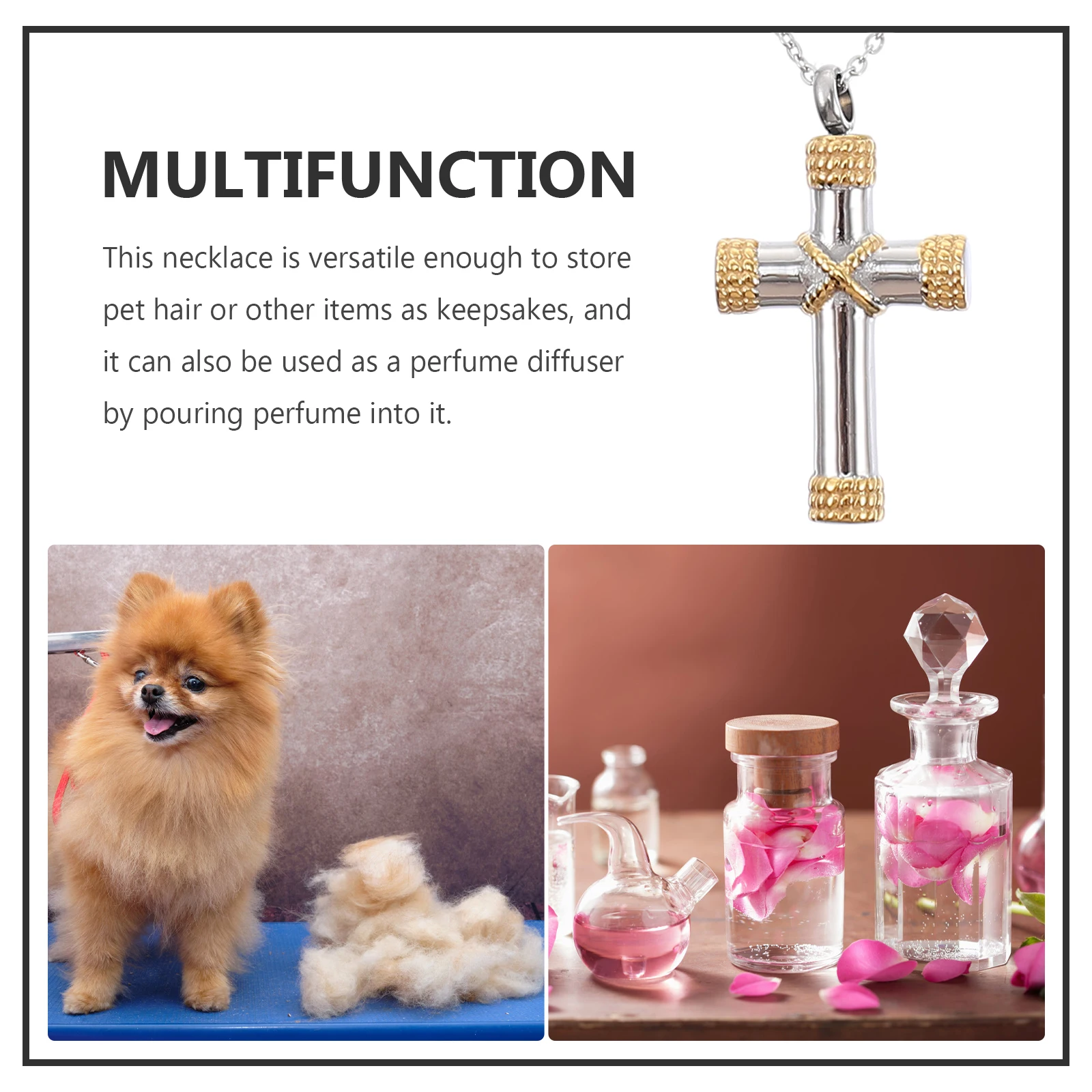 

Ожерелье-урна с крестом, титановая сталь, уникальная форма креста, легкий кулон из пепла, ожерелье, мемориальные украшения из пепла для домашних животных