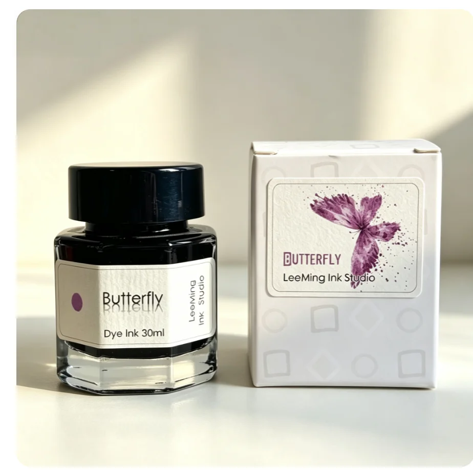 Taiwan Leeming,Butterfly ,Sheen Pen Ink Gradient Change Calligraphy Pen Dye Ink 30ml