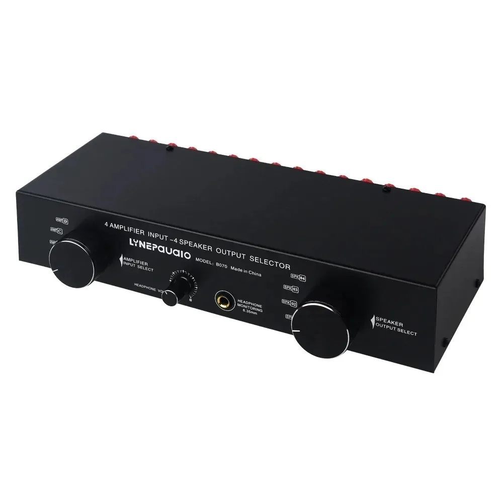 LINEPAUDIO 4 IN 4 OUT Power Amplifier Speaker Selector Switcher Speaker Switch image 3