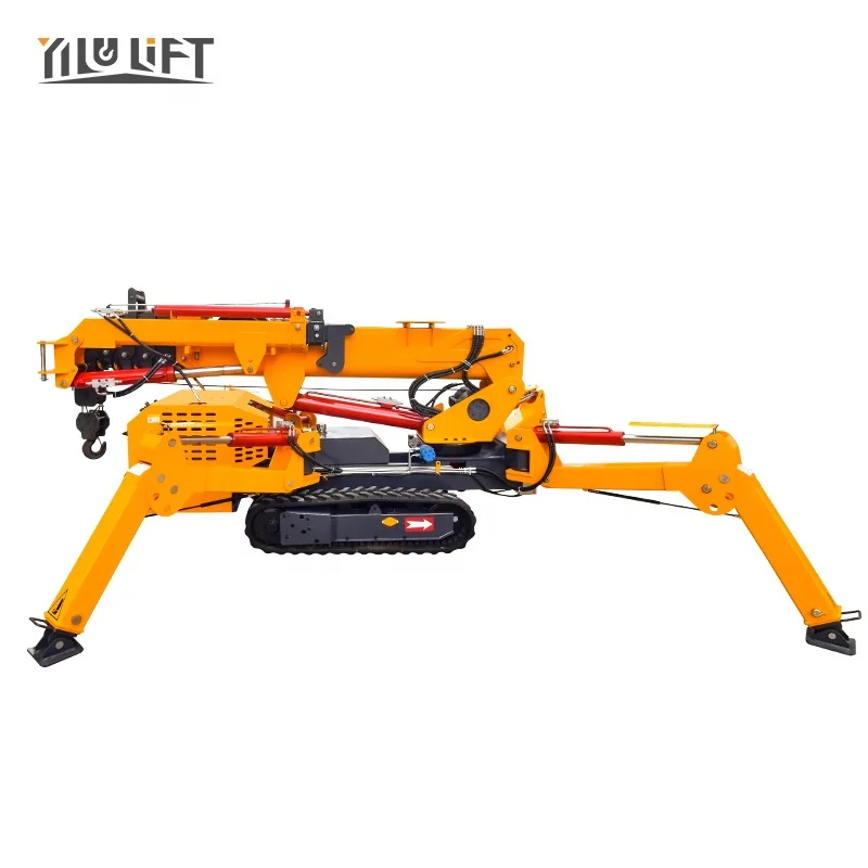 Bestselling Construction Works 3t 5t 8t Mobile Mini Spider Crane for Warehouse Use