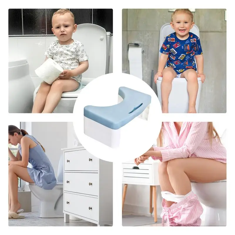 Toilet Foot Stool Non-Slip Poop Stool Portable Toilet Foot Stool Anti-slip Squatting Toilet Potty Step Stool Poop Stool With image 5
