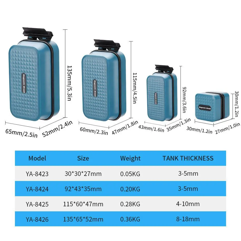 Picture 7: Aquarium Magnetic Cleaner with Algae Scraper Double Sided Brush Fish Tank Cleaning Tool Aquarium Accessories