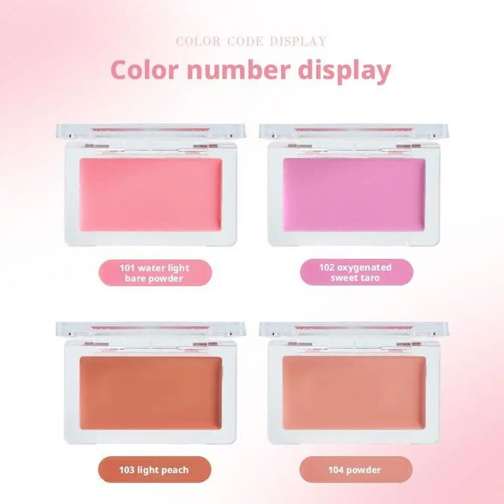 4Colors Water Light Blush Nude Pink Natural Face Brighten Highlighting Long-lasting Youthful Girl Makeup