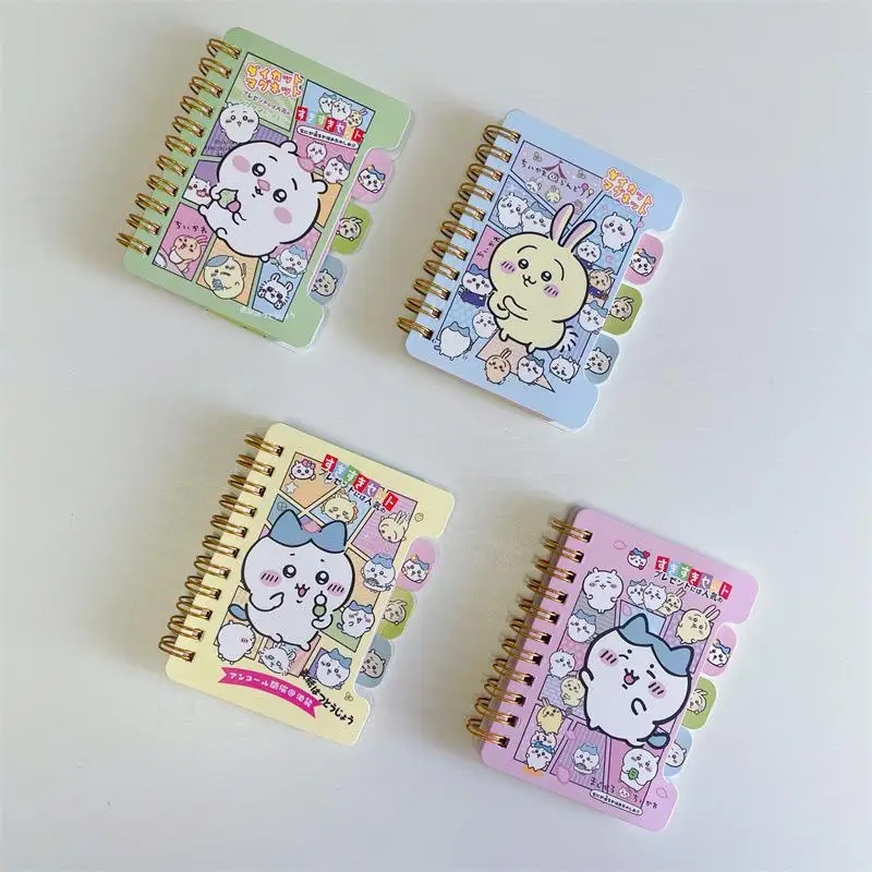 Anime Chiikawas Coil Notebook Ins Originality Mini Portable Notepad Learn Work Daily Record Girls Birthday Christmas Gifts