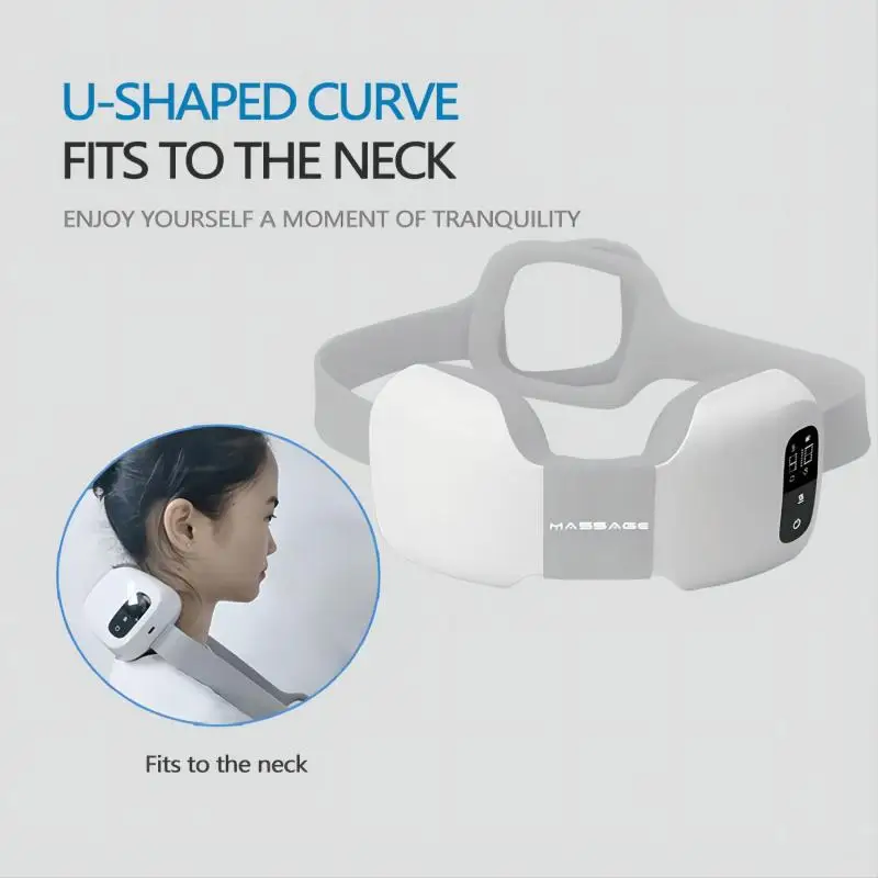 New Smart Neck Shoulder Back Massager ABS+PC Composite Plastic Design Electric 4D Shiatsu Massager Relieve Cervical Spine Pain