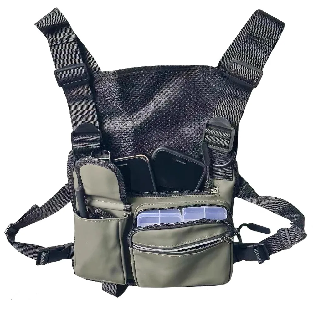 Bolso de pecho personalizado con chaleco reflectante MOLLE para trabajo - imagen 3