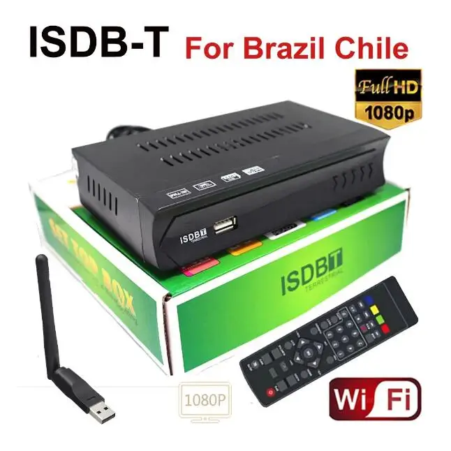 

ISDB-T Receiver TV BOX Conversor Digital TV FTA ISDBT Decoder TV Tuner Terrestrial for Brazil Chile Peru Philippines 1080P HD