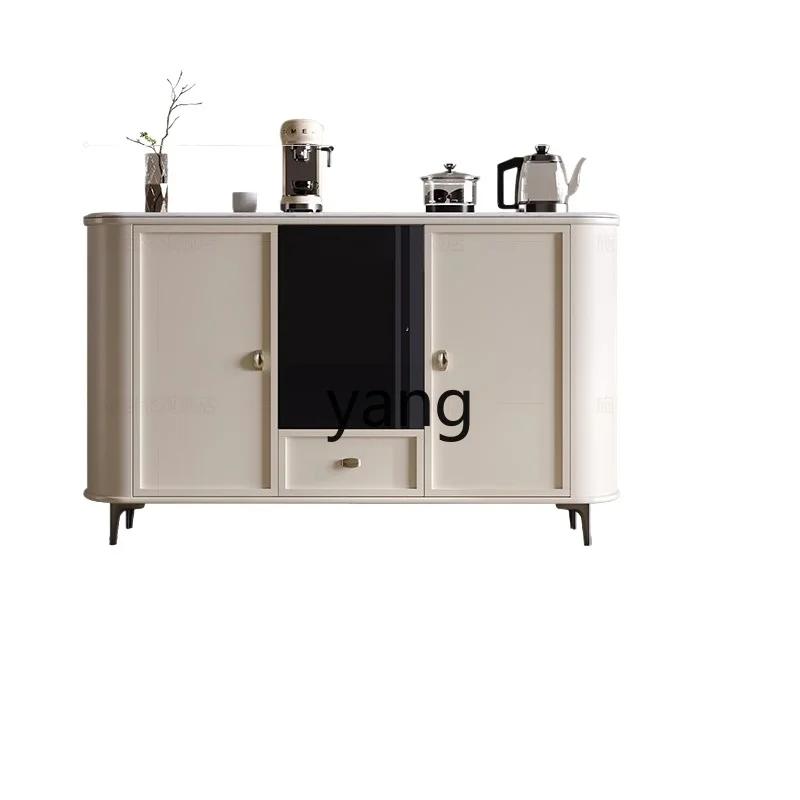 

LTT living room cream wind solid wood tea cabinet intelligent tea bar machine dining side cabinet integrated