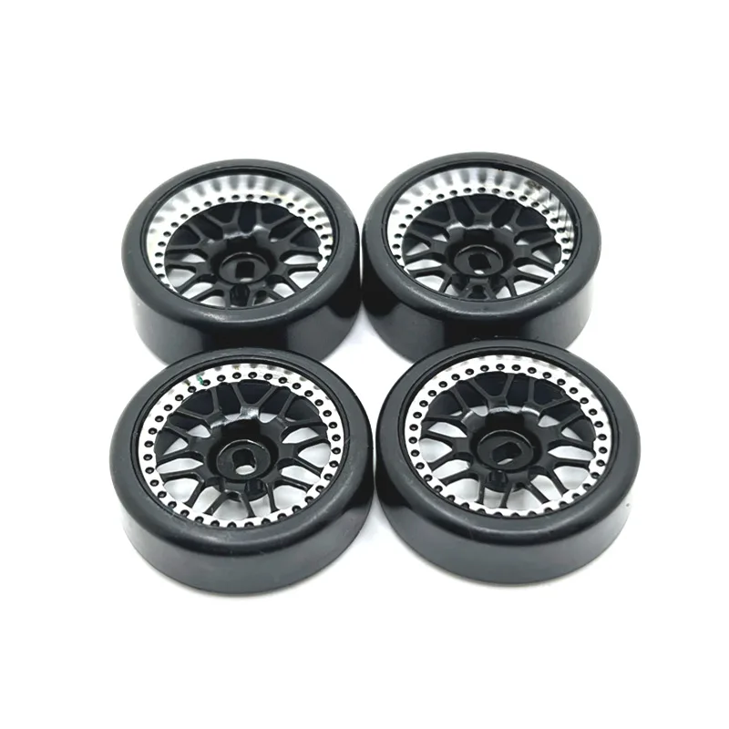 WLtoys, mosquito truck, KYOSHO, 1/28 RC Car Spare Parts Metal Upgrade 27mm Two Width Two Narrow Drift Wheel Tyre