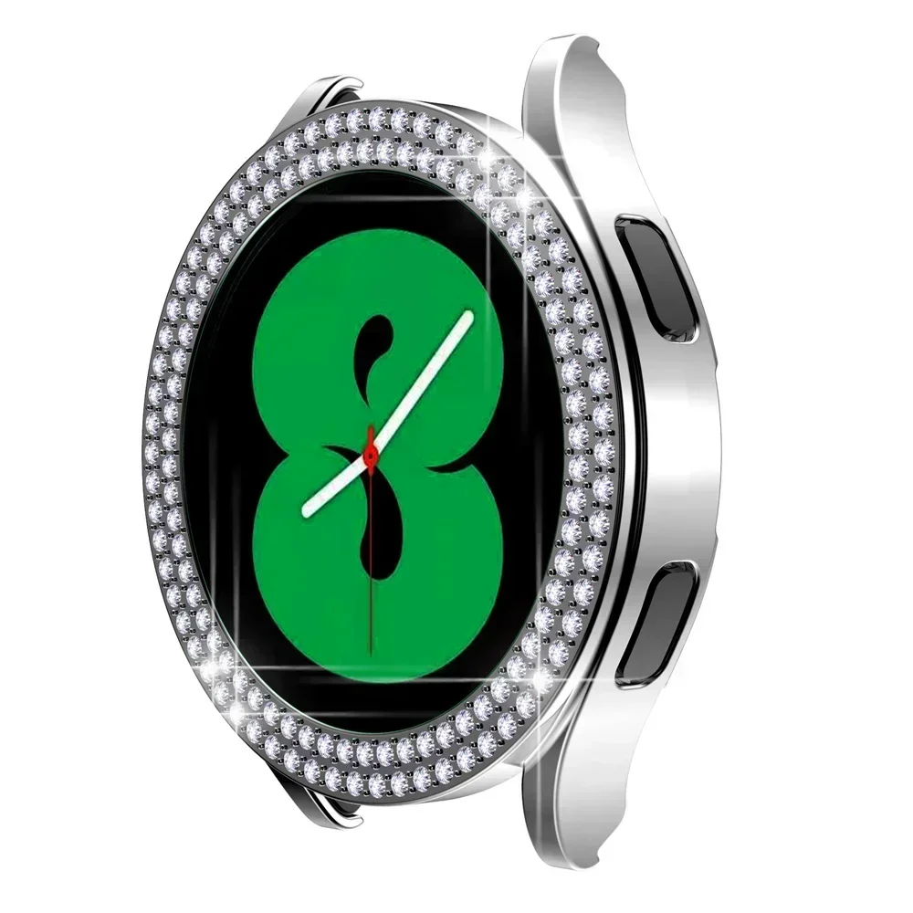 Bling Diamond Hülle für Samsung Galaxy Watch 7 6 5 4 PC Schutzhülle 40mm 44mm Displayschutz Stoßfänger Transparente Abdeckung – Detail 11