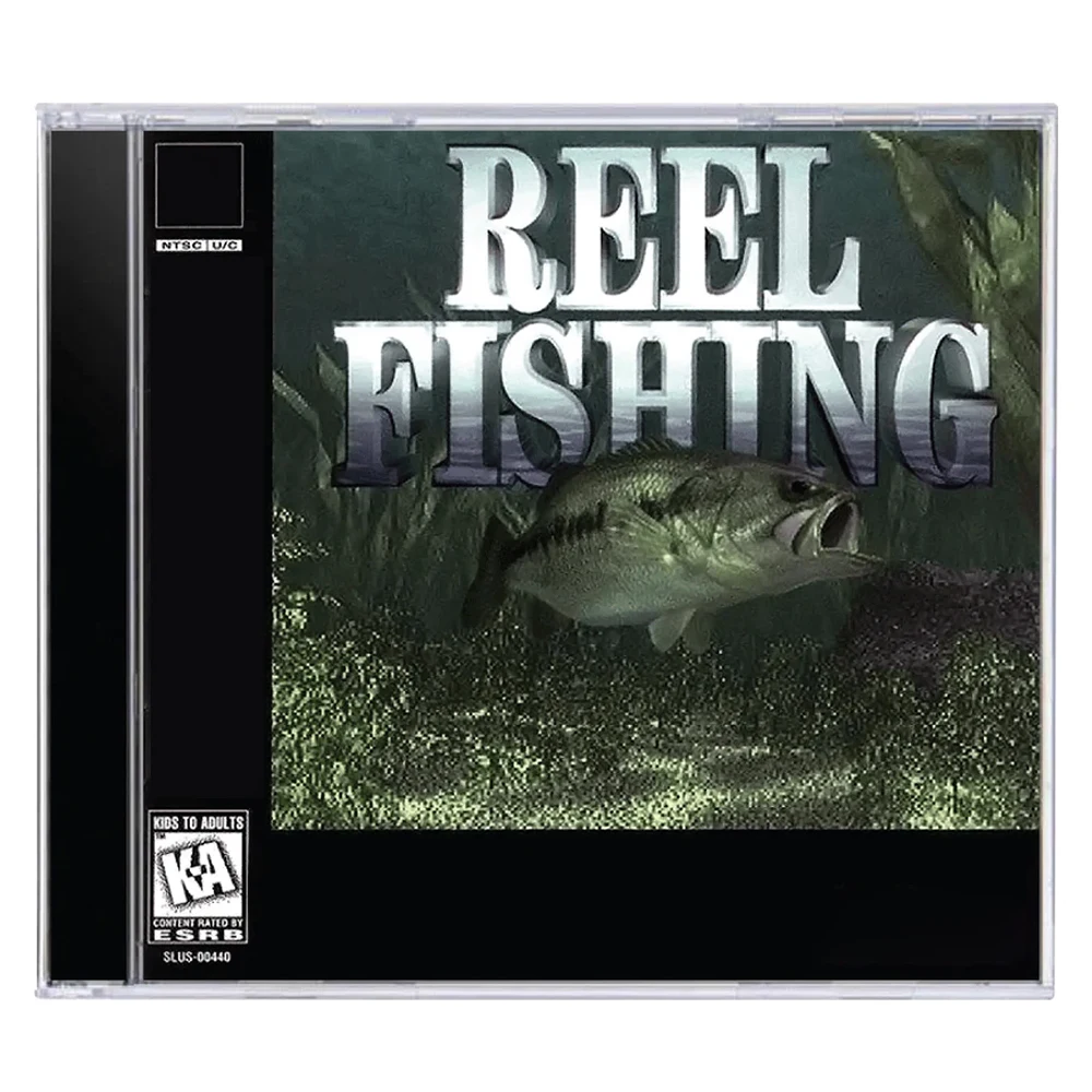 

PS1 Reel Fishing With Manual Disc Copy Game Unlock Console Station1 Retro Optical Driver Video Game Parts