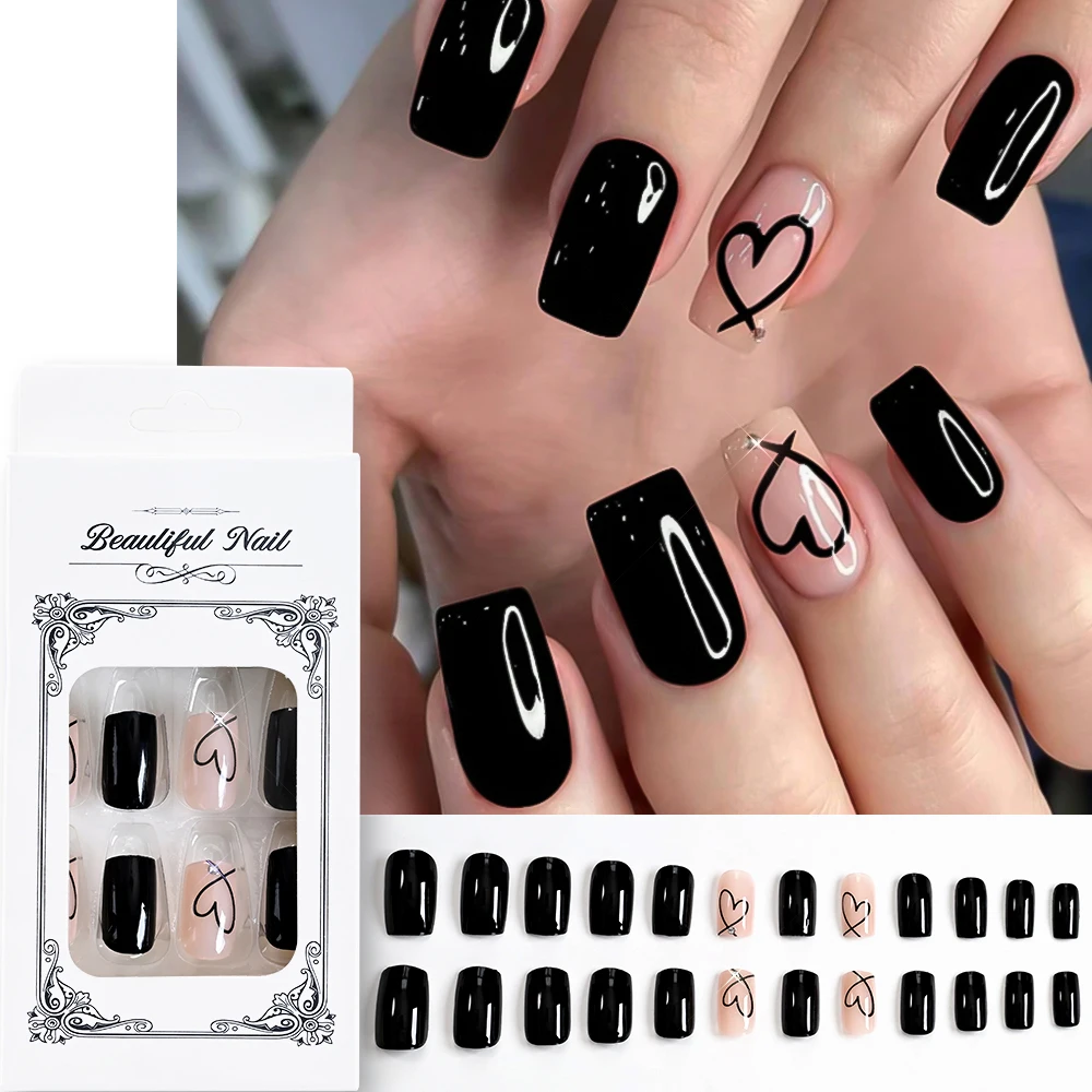 24Pcs/Box Glossy Bl… - image