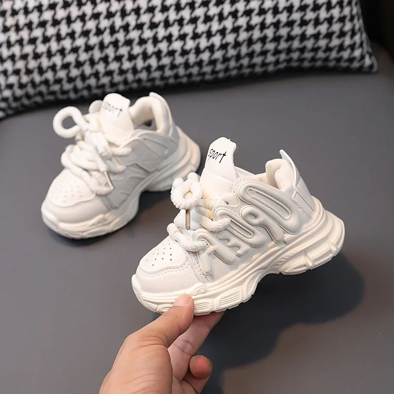 2026 Children Fashion Sports Shoes Boys Girls Soft Bottom Non Slip Running Walking Shoes Kids Student Casual Breathable Sneakers
