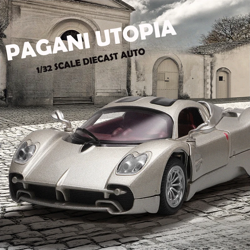 Offical Licensed CCA Pagani Utopia Sport Car Model Diecast Alloy Toy Vehicle Children Boy Car Gift Collection Miniature Voiture