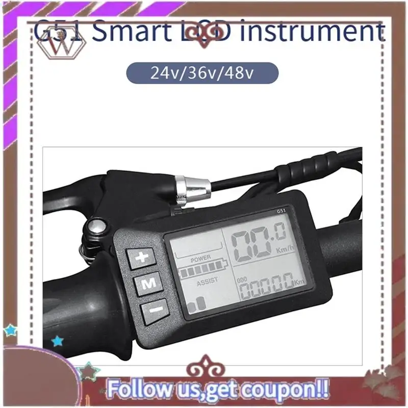A57E-Electric Bike Ebike Replacement Accessories Controller G51 LCD Display 5Pin Electric Scooter Accelerator Waterproof Connect