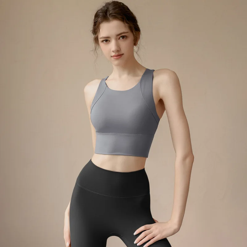 

Sports Bra Women Running Shock-absorbing Top Fitness Training Vest Yoga Suit Quick Drying Pula Enhanced Strength Bra