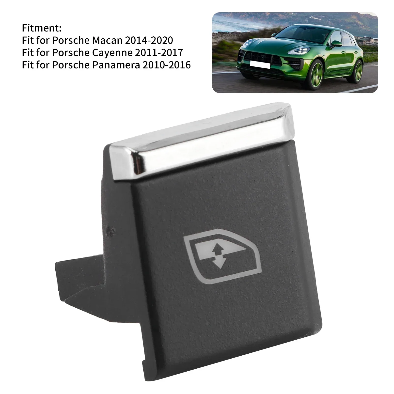 Osłona przycisku głównego przełącznika szyby samochodowej Kierowca z przodu po lewej stronie nr 1 7PP959858R Fit dla Porsche Macan / Panamera / Cayenne