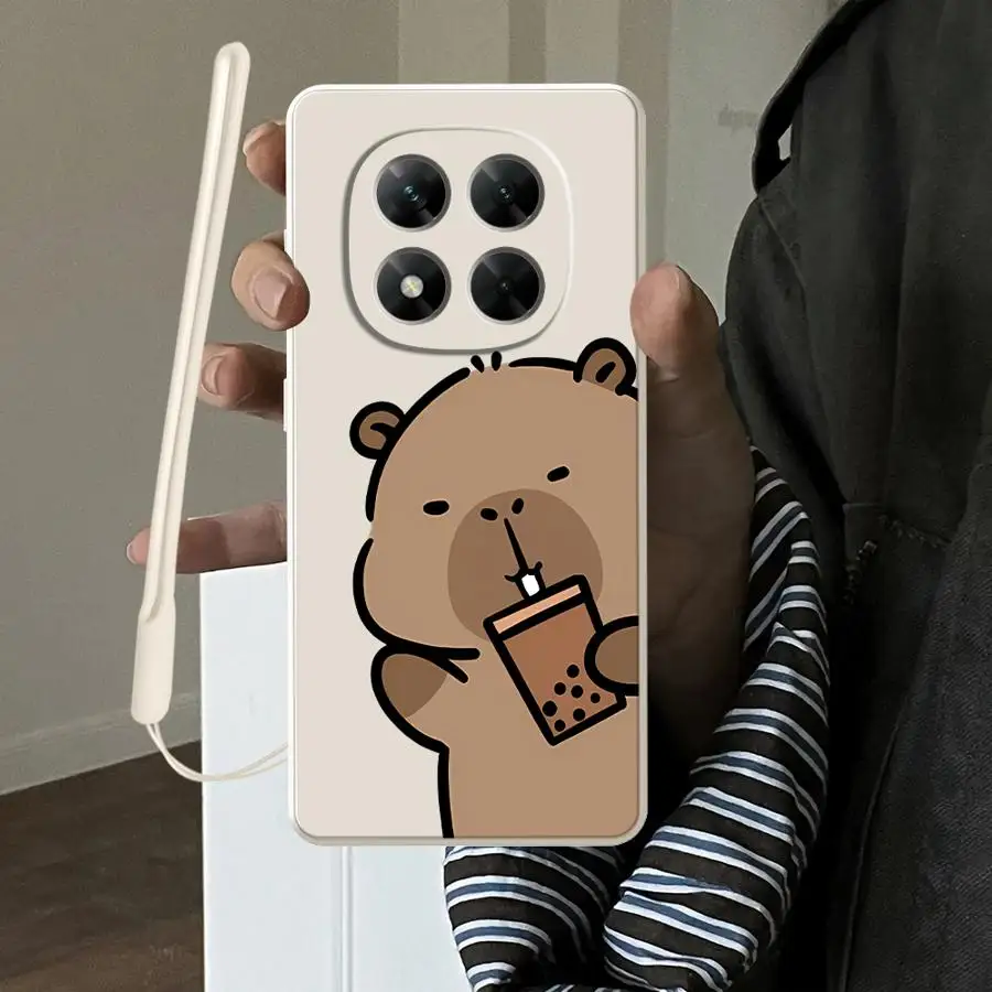 Cartoon Cute Capybara Phone Cover Case for Xiaomi Redmi Note 15 Pro Plus 12 9S 12S 10 Lite 14 9 Note 14 13 8 11 11S