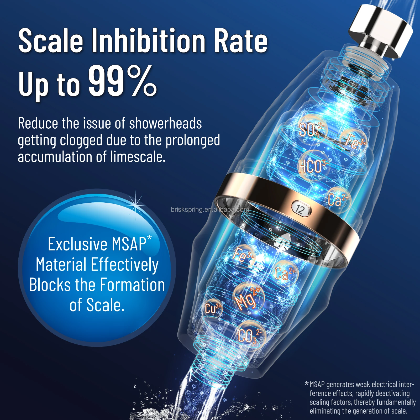 فلتر الدش الممتاز STLF للمياه النظيفة يقلل من المعادن الثقيلة والروائح