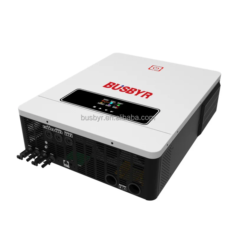 Busbyr home inverters dual output 8kw 8kva 8000w 48v OEM solar  pure sine 160A MPPT  charger on off grid 