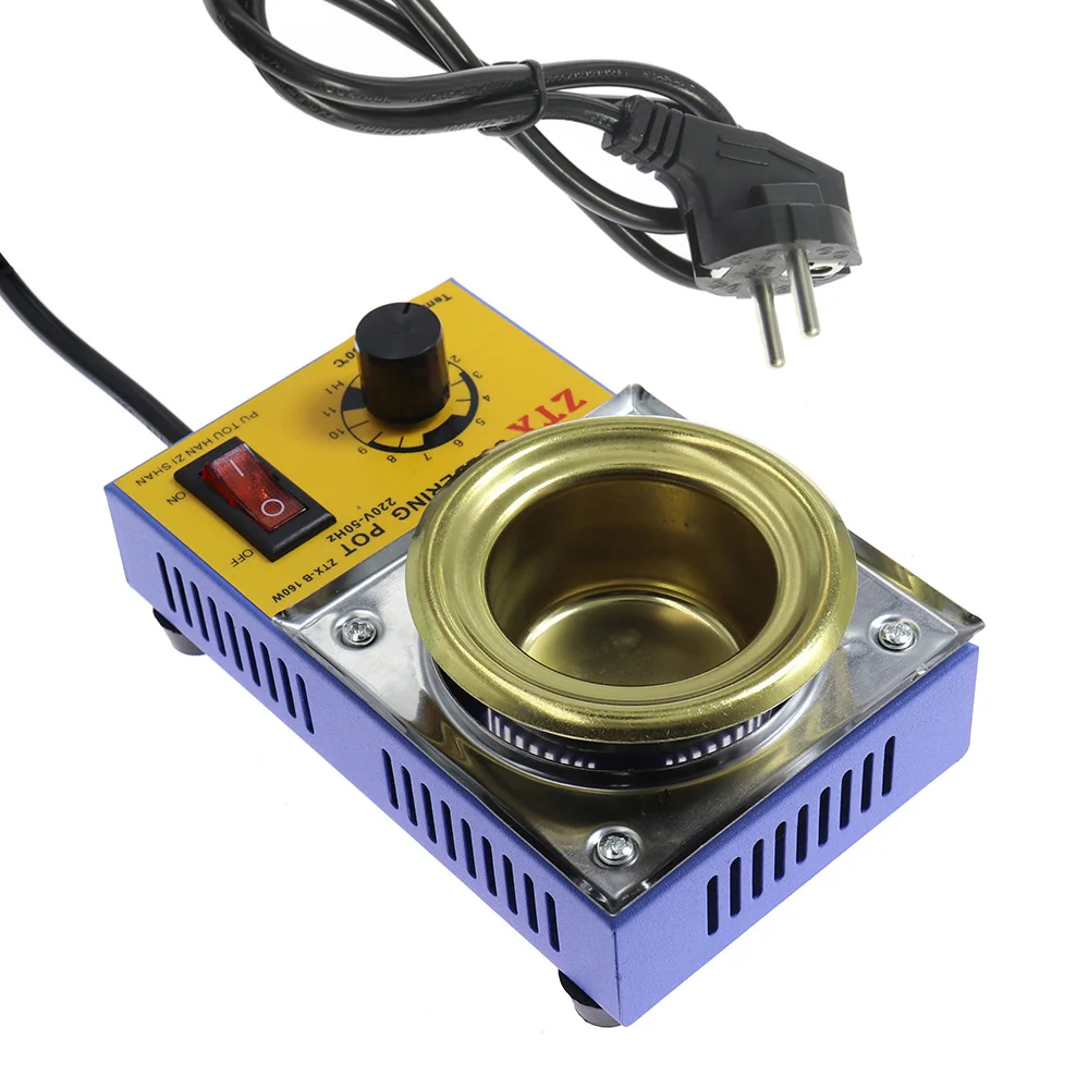 Four de fusion d'étain à température réglable 220V, poêle, outils de Pot, prise ue 160W