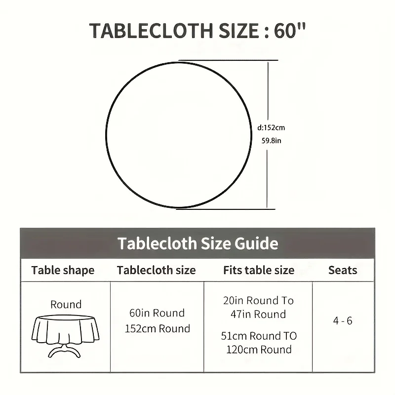 1 قطعة موسم حصاد الخريف قزم أصفر منقوشة اليقطين طباعة مفرش المائدة المستديرة مادة البوليستر مفرش المائدة ، قابل للغسل #3