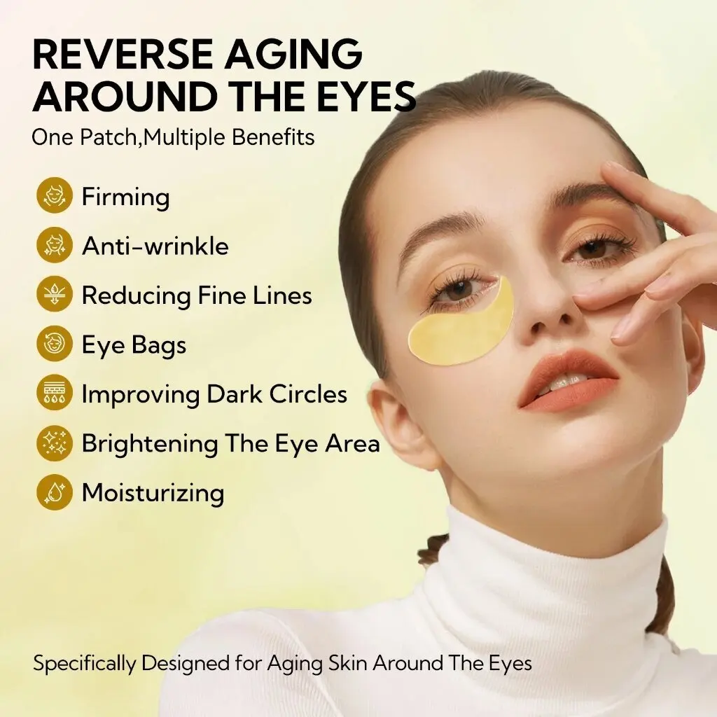 

Маска для глаз LANBENA уменьшает темные круги и тусклость, осветляет область глаз, увлажняющие гидрогелевые патчи, питательный уход за глазами