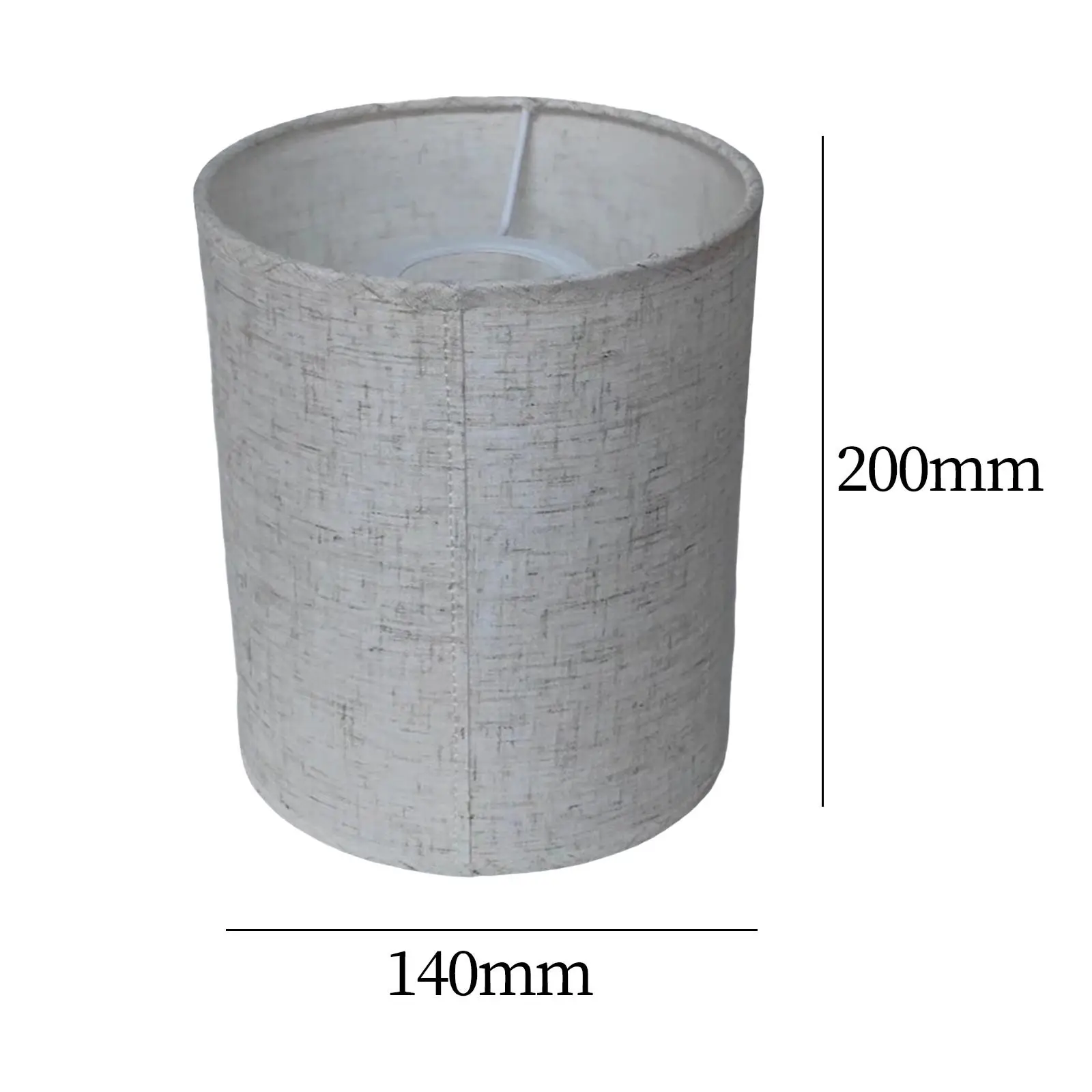 Fabric Burlap Lampshade Light Cover Easy to Assemble Classic Barrel Fabric Lampshade Floor Lamp Shade for Bedroom Table Lamp