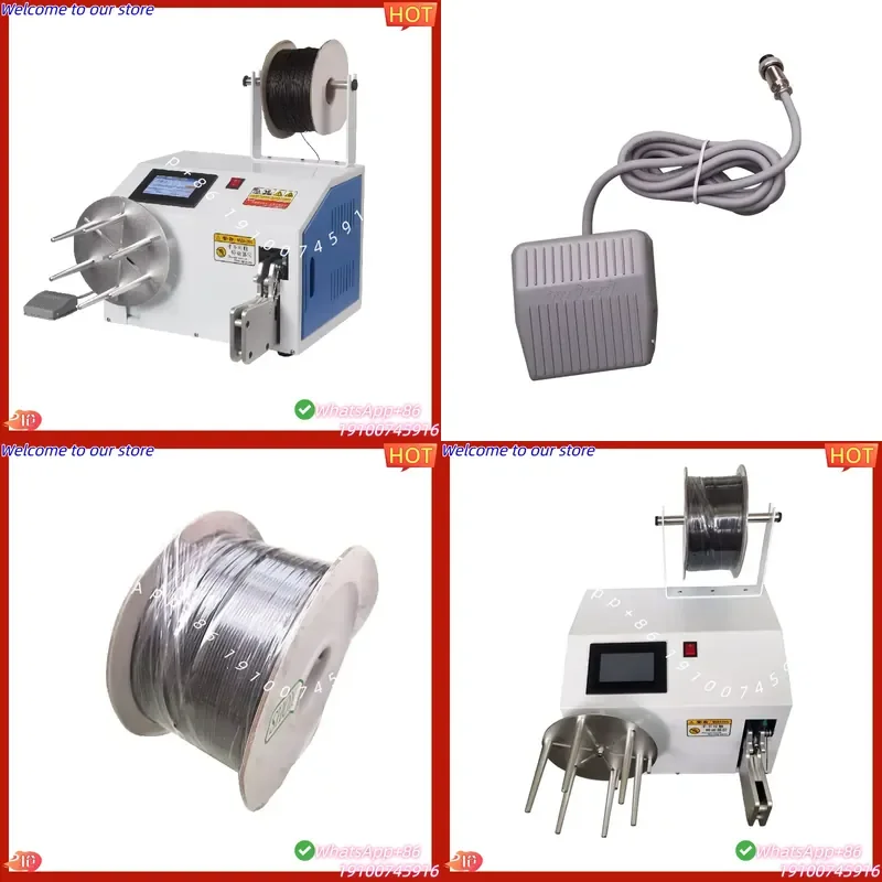 2026 FONGKO Fiber Optic Cable Winding Tying Machine Semi-automatic Wire Twisting Bundling Equipment