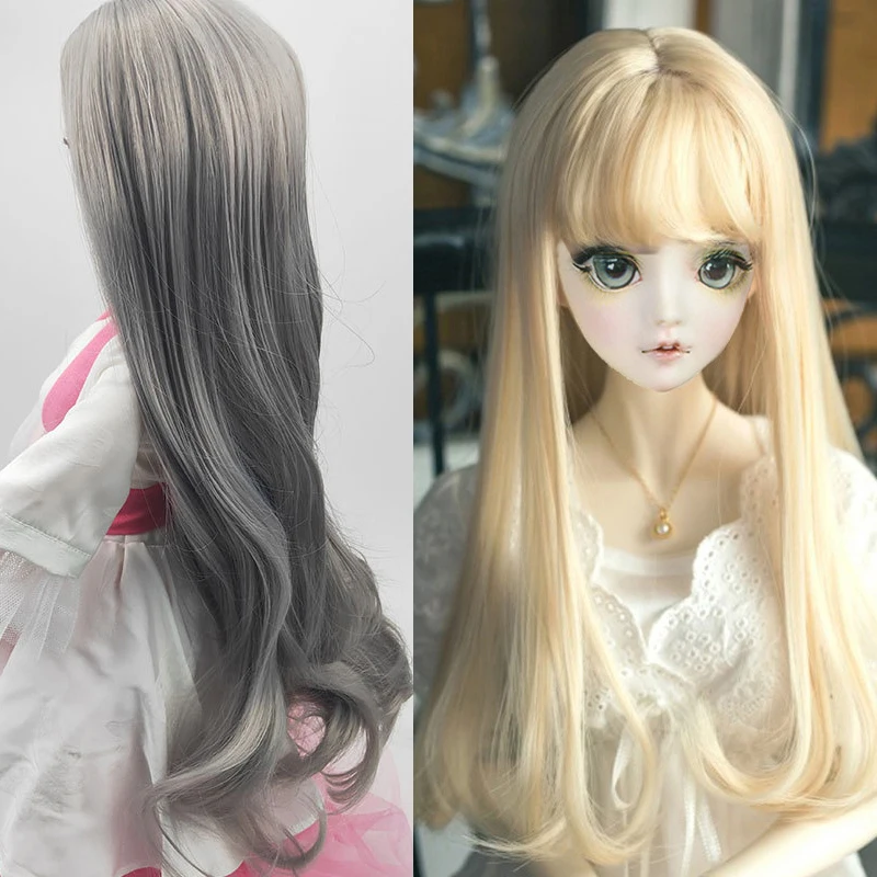 BJD Doll Wig 30cm/60cm Doll Hair Long Curly Hair (head Circumference 22-24/16-17cm) Doll Accessories Toys for Girls