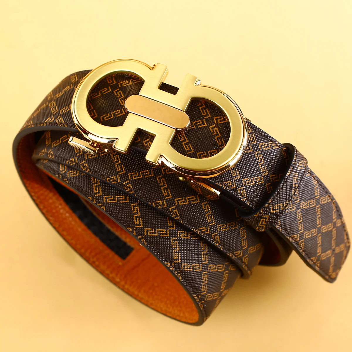 حزام رجالي بإبزيم تلقائي من خليط معدني لملحقات السراويل التجارية الجينز هدية مثالية للزوج والأب