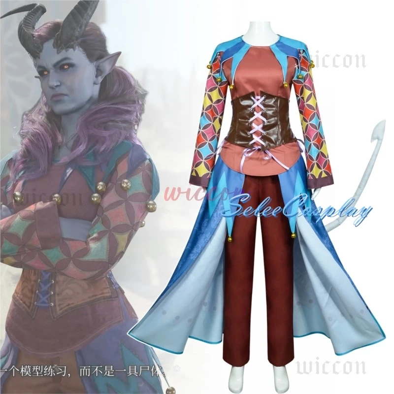 Alfira Cosplay Game Gate Costume Women Fantasia Combat Uniform With Tail ox horn Halloween Carnival Party Play Outfits for Woman