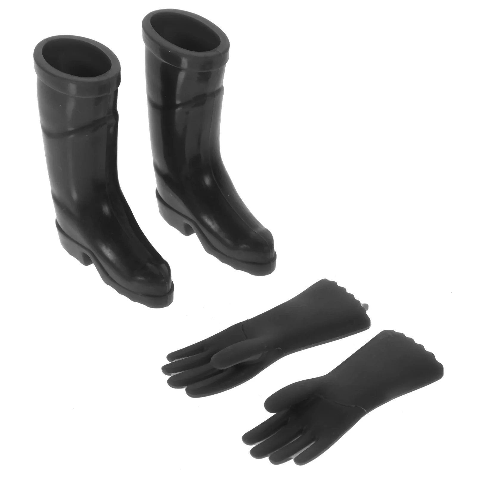 Mini Bottes de Pluie, Gants, Chaussures de Pluie et Salle de Jouets, Accessoire de Disposition Abs Miniatures