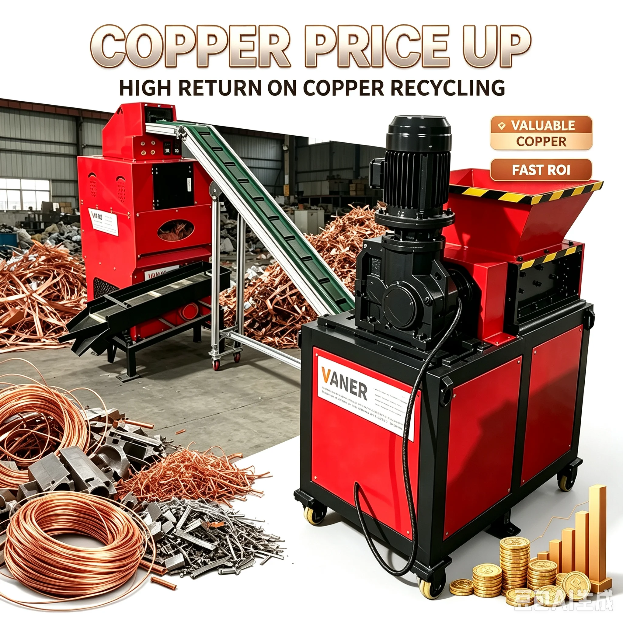 Small Copper And Plastic Separator Copper Cable Granules Making Machine Price Recycling Machine
