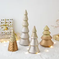 Gold Morandi Mini Christmas Tree Scene Desktop Decoration