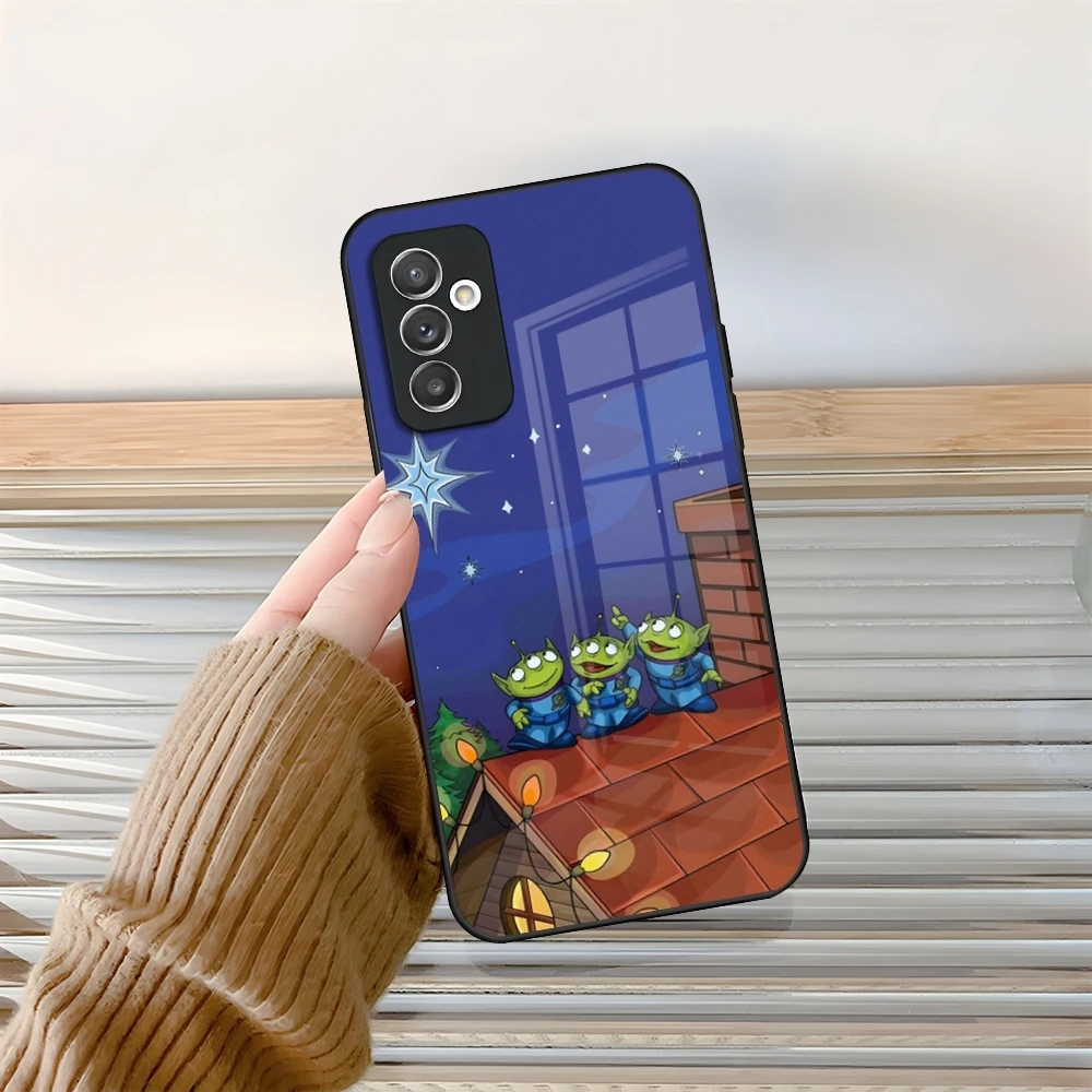 Toy Story Alien Phone Case Glass for Samsung Galaxy S24 S20 S21 S22 S23 Ultra Fe Plus A34 A54 A24 A52 A53 M54 Cover