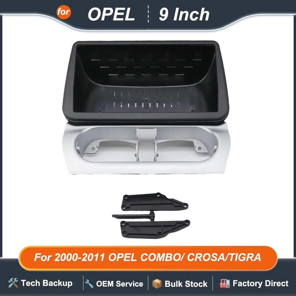 

For 2000-2011 OPEL COMBO/ CROSA/TIGRA (9INCH) Car Radio Fascias Android GPS Stereo Player 2 Din Head Unit Panel Dash Frame Kit